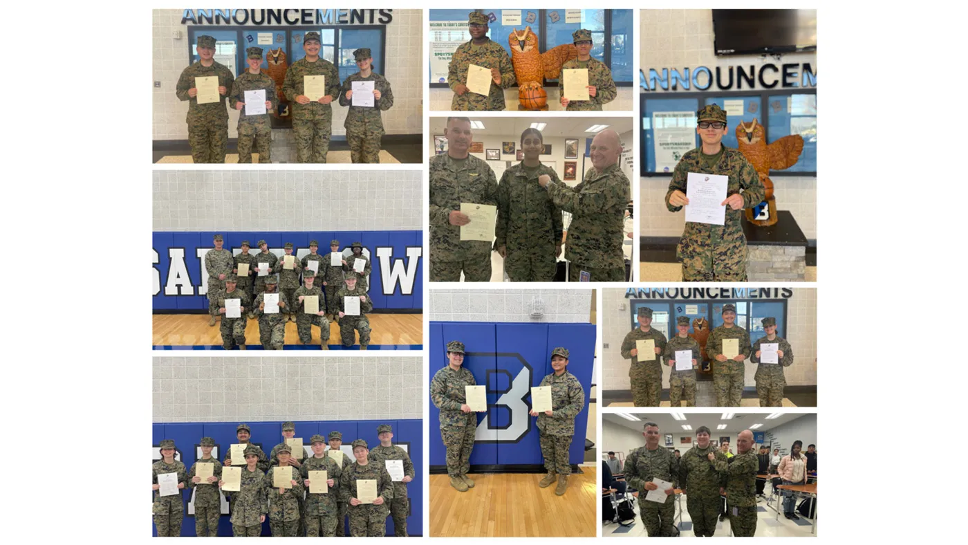 BHS Marine Corps JROTC Promotions